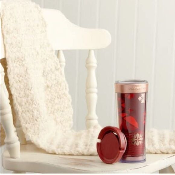 NWT 2013 Starbucks Bella Red Holiday Tumbler 12 oz - Picture 9 of 9